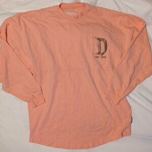 Salmon Pink Disney Resort Oversized Sweatshirt Womens XS